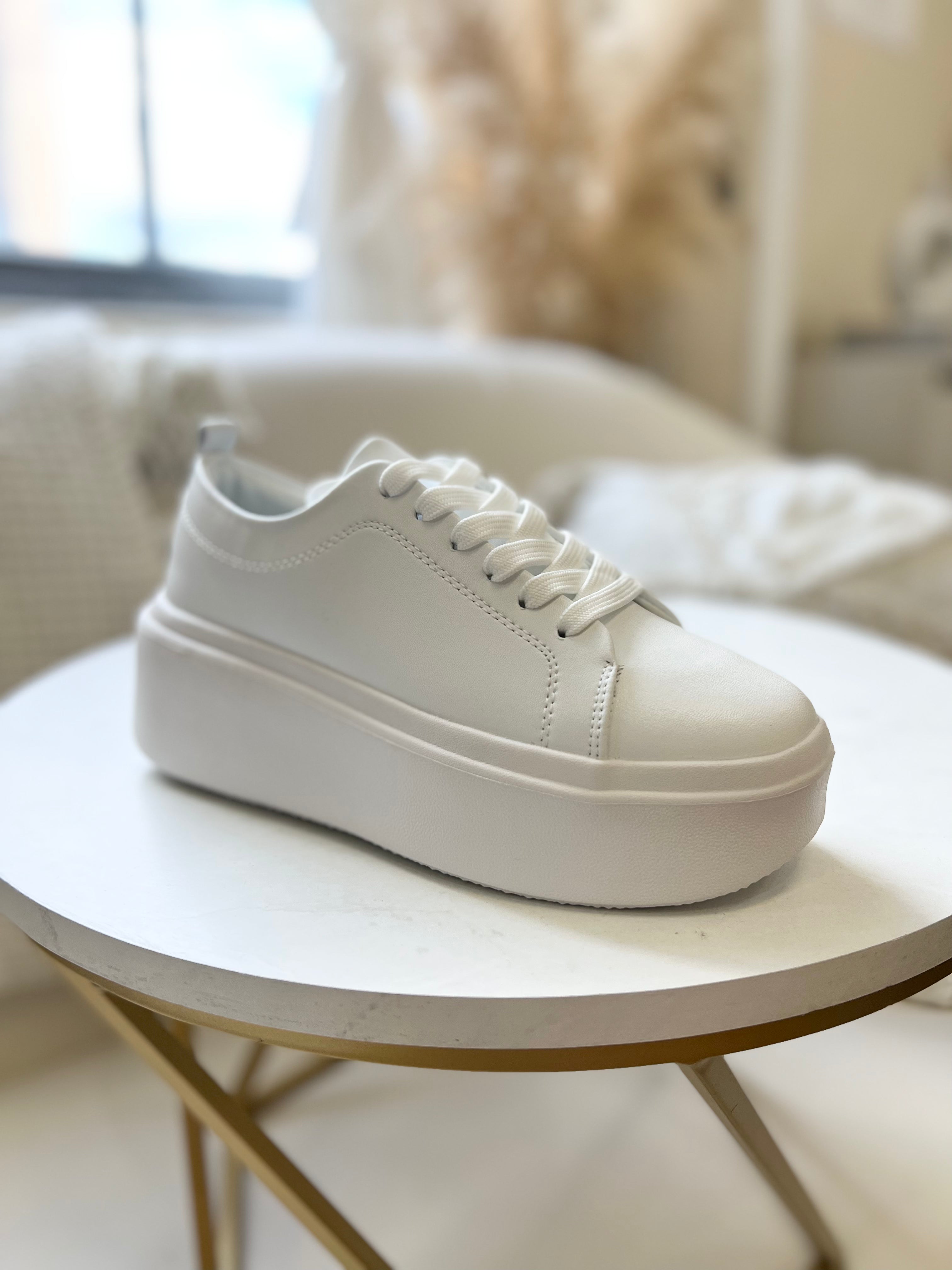 Sneakers white platform sales