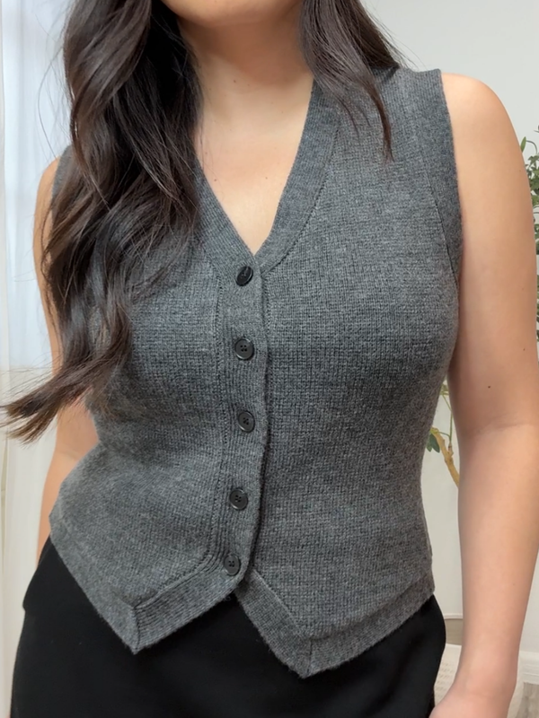 Weston V-neck Knit Vest