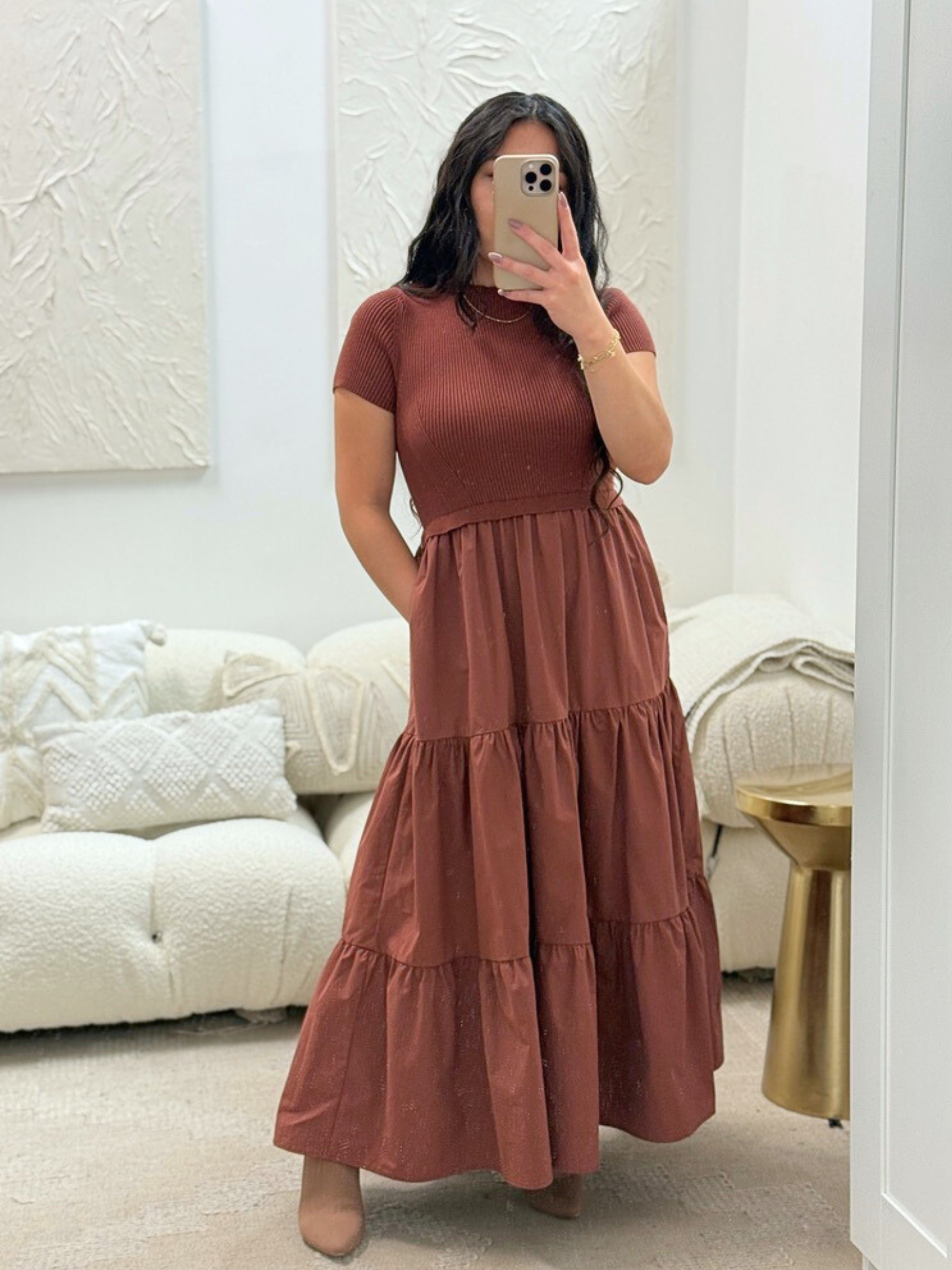 Emile Double-Texture Dress – The Sweet Collective