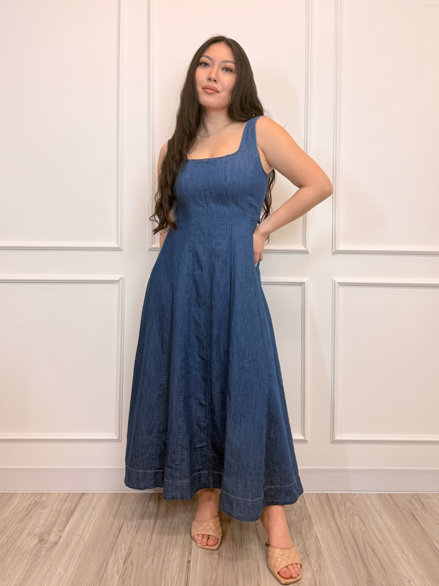 Luna Denim Dress – The Sweet Collective