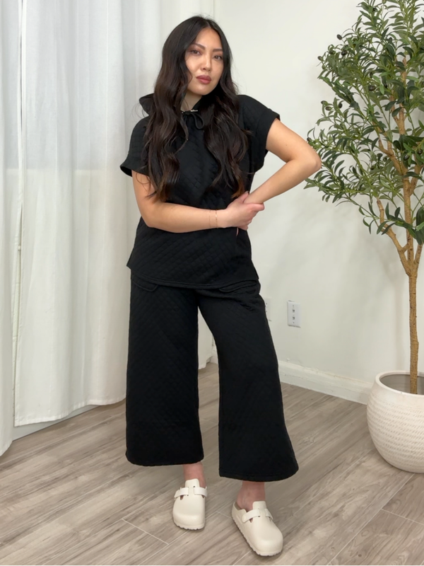 Demytro Quilted Pant Set