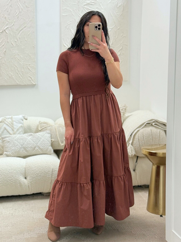 Emile Double-Texture Dress – The Sweet Collective