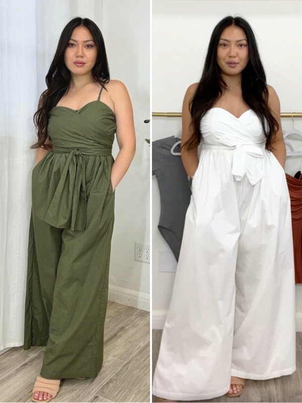 Apollo Wrap Tie Jumpsuit