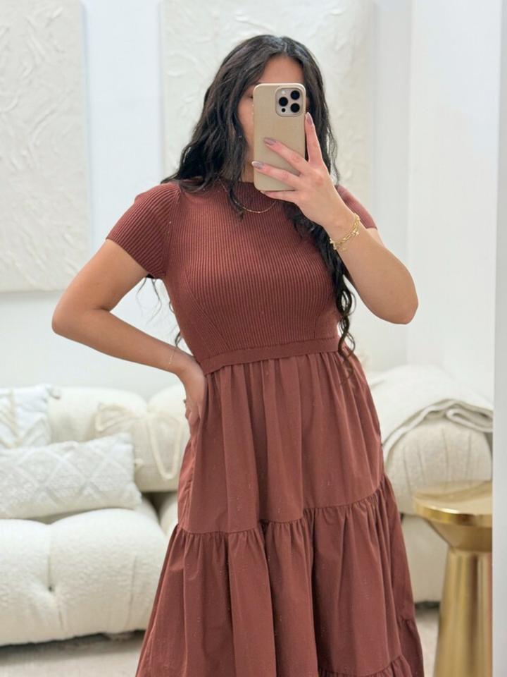 Emile Double-Texture Dress – The Sweet Collective