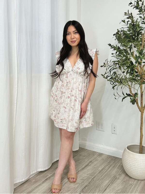 Blossom Ruffle Mini Dress
