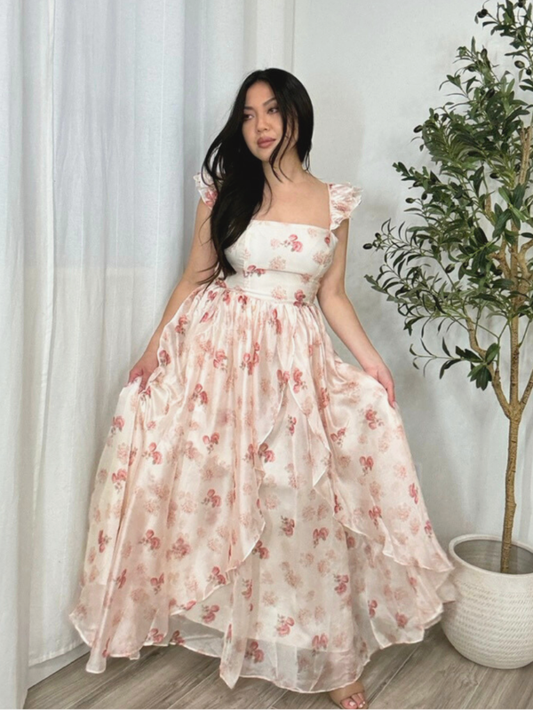 Arden Organza Floral Dress