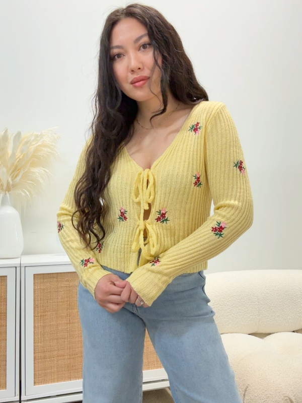 Sylvie Embroidered Cardigan