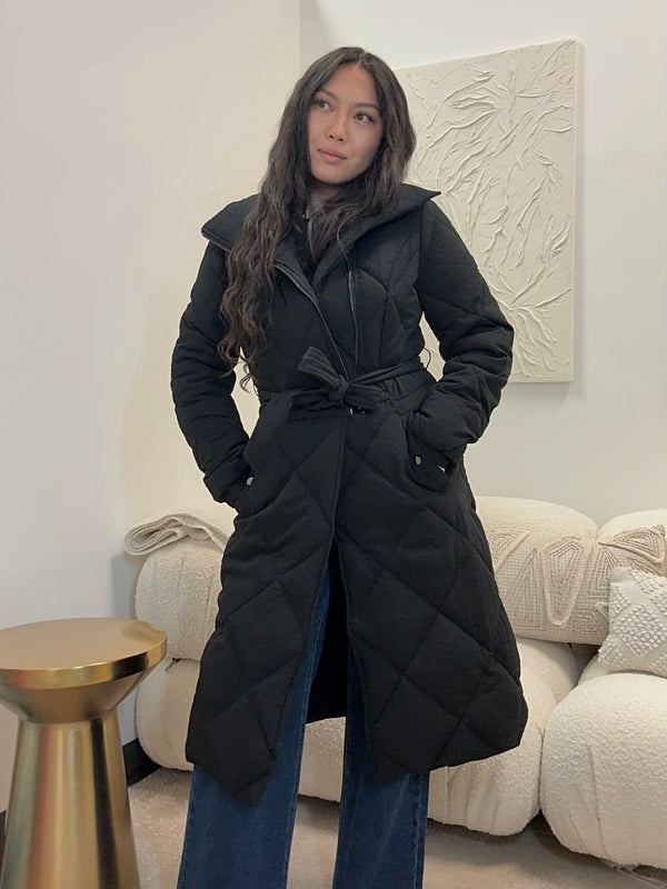 Luetta Long Quilted Coat