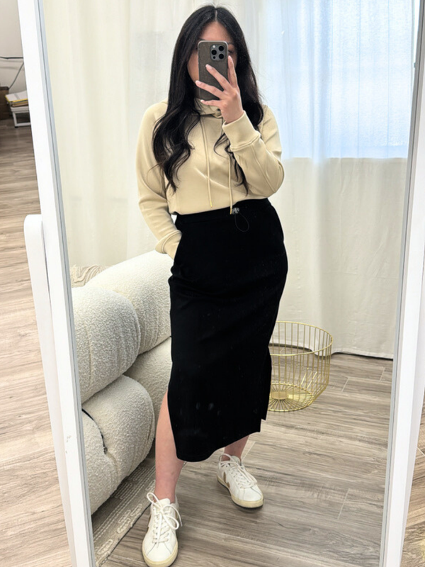 Soren Scuba Double Slit Skirt