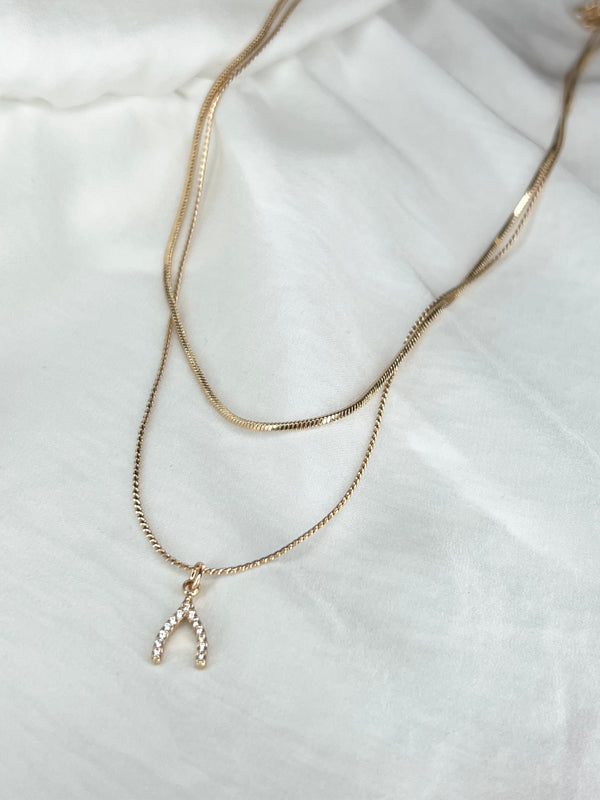 Wishbone Layered Necklace